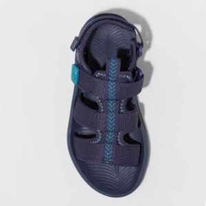 All in Motion Boys Navy Blue Kids Ankle Strap Sandals NWT SIZE 5